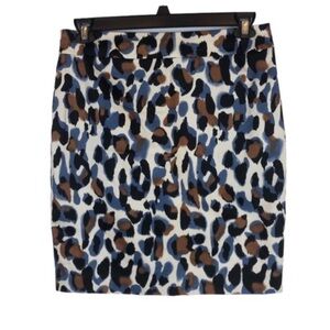 Valerie Bertinelli Women’s Size 8 Leopard Animal Print Skirt Excellent Condition